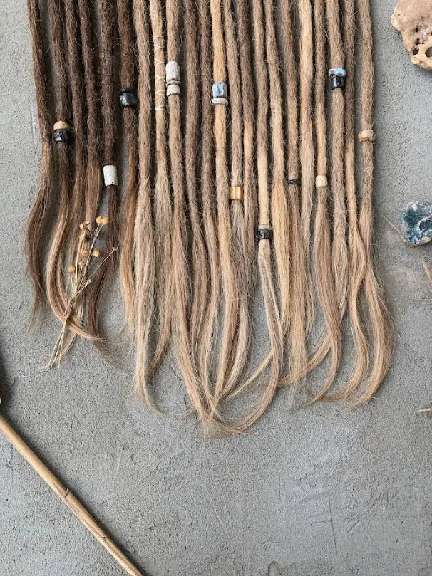 Natural Dreadlocks with the effect of burnt strands Media 3 of 5