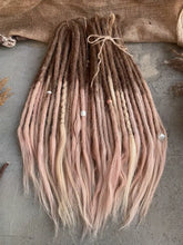Load image into Gallery viewer, Ombre dusty rose dreadlocks Media 1 of 3
