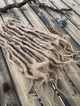 Load image into Gallery viewer, Natural dreadlocks, creamy blond, textured weave Media 3 of 7

