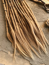 Load image into Gallery viewer, Ombre dreadlocks from brown to beige blond Media 4 of 4
